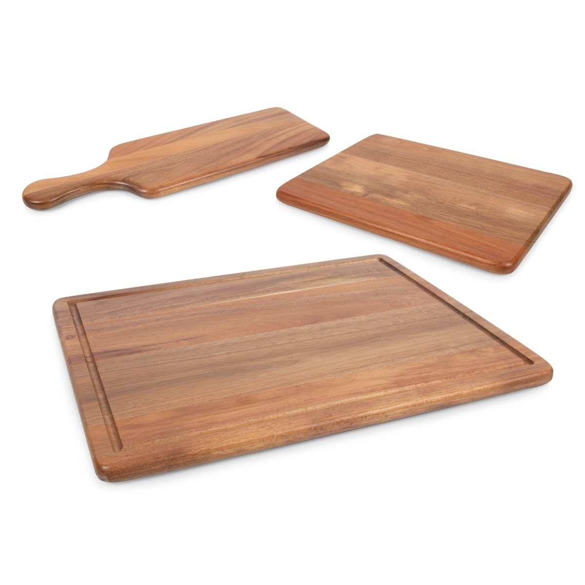 Picnic Time Family of Brands Acacia Wood 3 - Piece Charcuterie & Serving Board Set