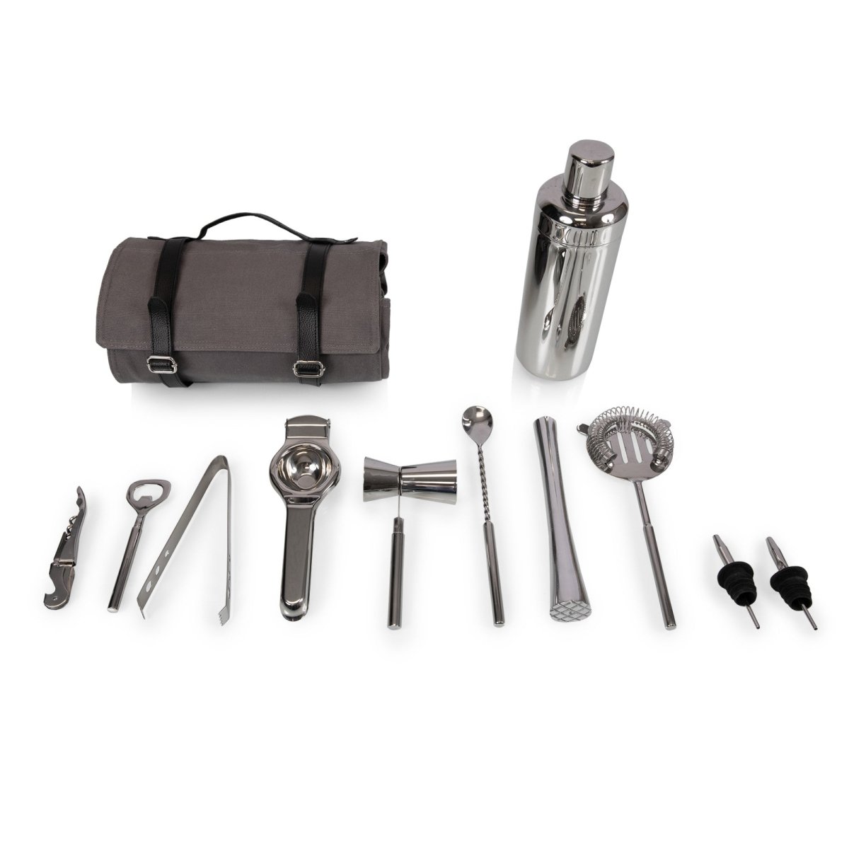Picnic Time Family of Brands Barkeep Bar Tool Roll Up Kit