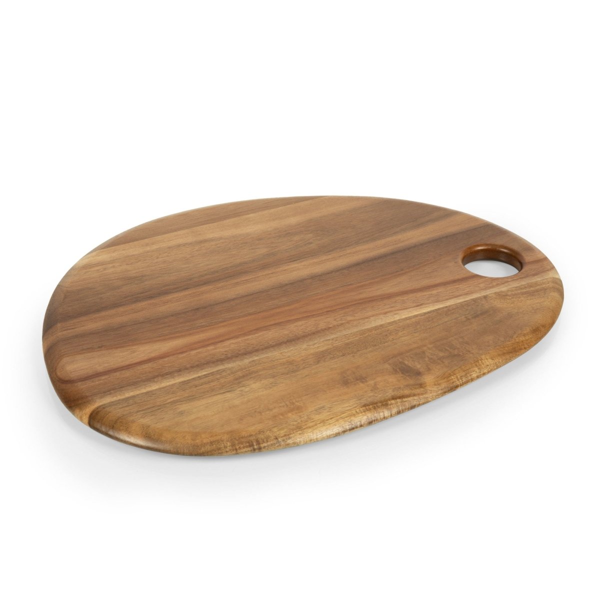 Picnic Time Family of Brands Pebble Shaped Acacia Serving Board, 18" x 15"
