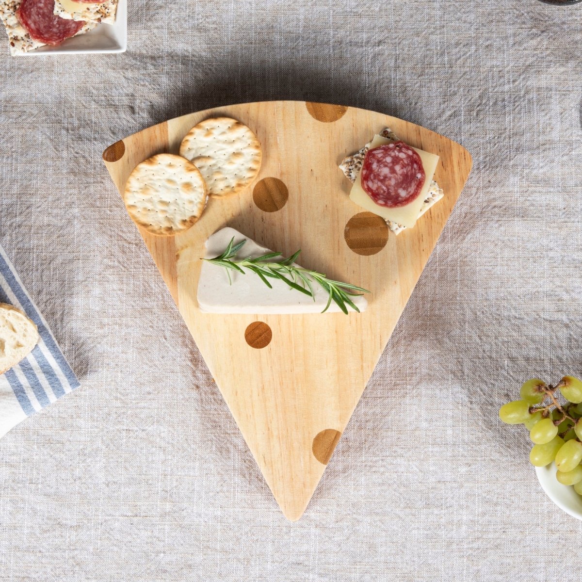 Picnic Time Family of Brands Swiss Cheese Cutting Board & Tools Set