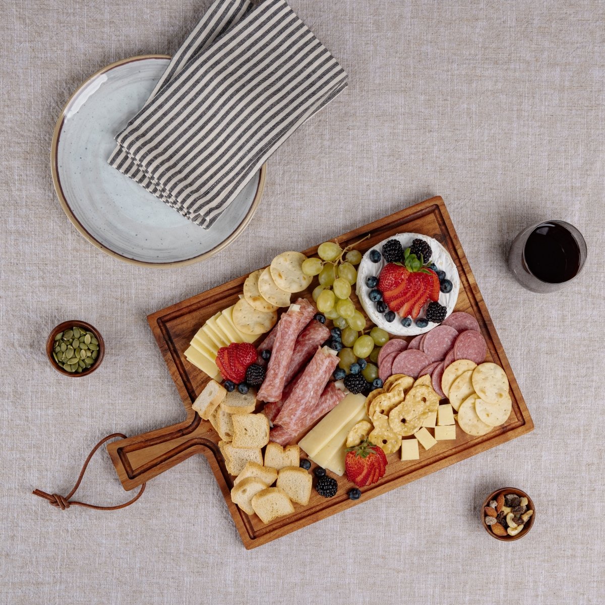 Picnic Time Family of Brands Tagliere Acacia Wood Rectangular Charcuterie & Cutting Board