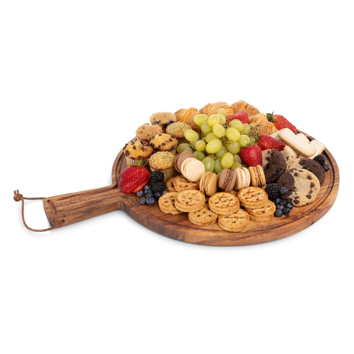 Picnic Time Family of Brands Tagliere Acacia Wood Round Charcuterie & Serving Board