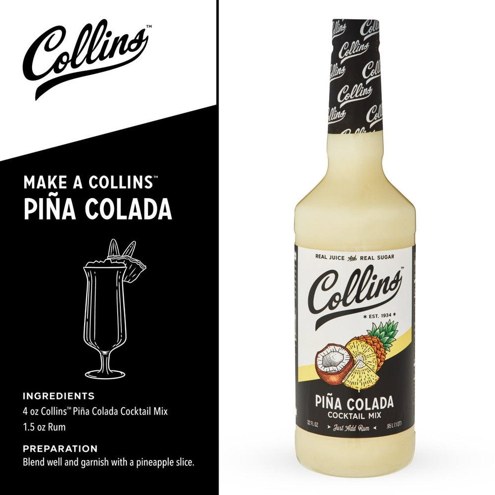 
                      
                        Collins Piña Colada Cocktail Mix, 32 oz - lily & onyx
                      
                    