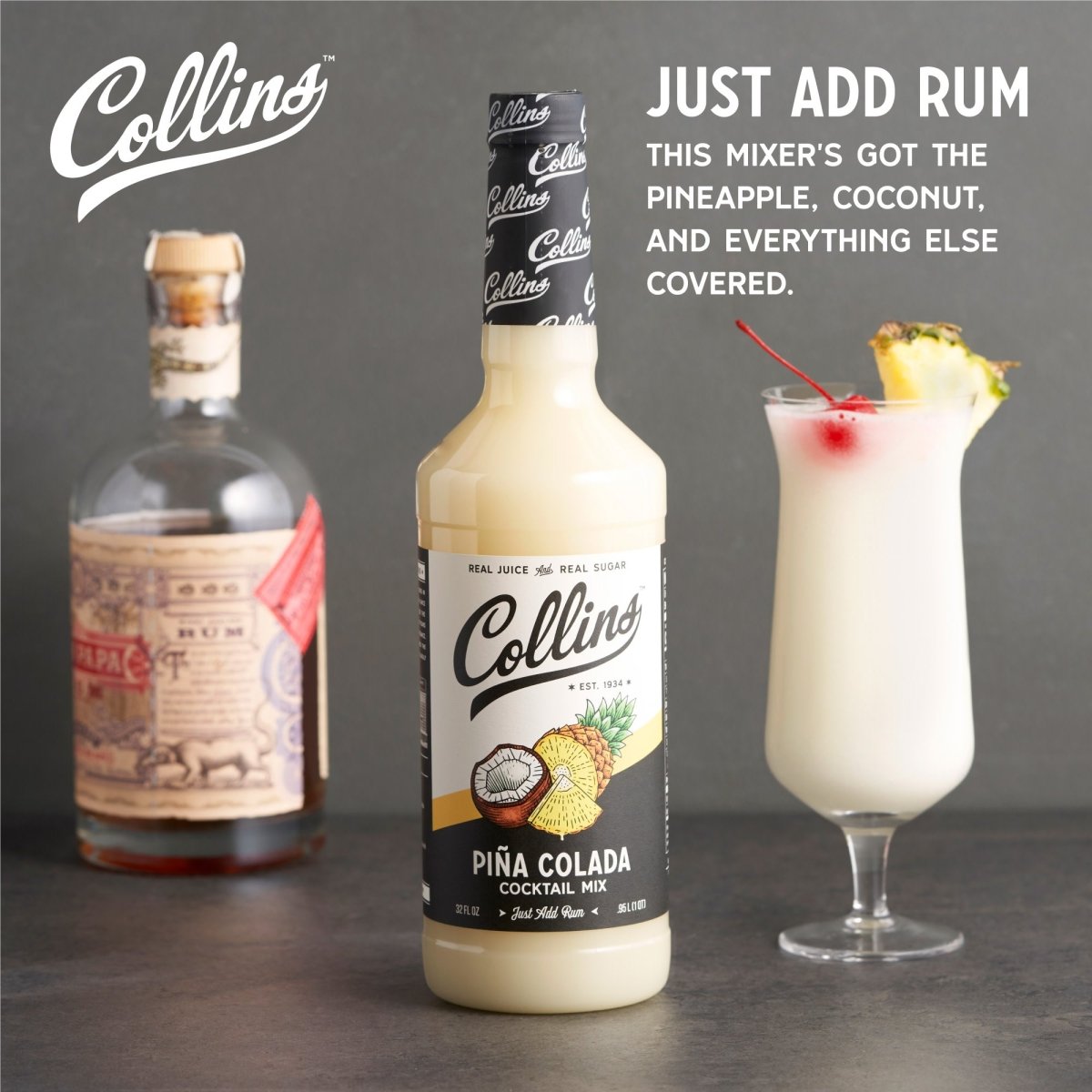 Collins Piña Colada Cocktail Mix, 32 oz - lily & onyx