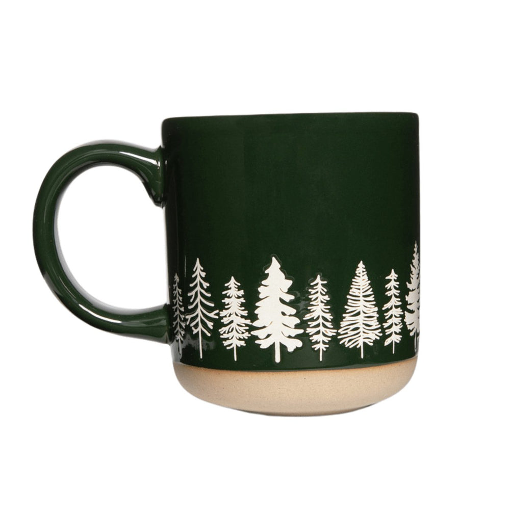 Sweet Water Decor Pine Trees Stoneware Coffee Mug, 14oz - lily & onyx