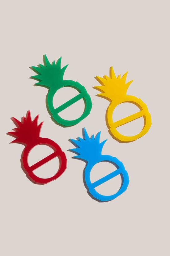 ATELIER SAUCIER Pineapple Napkin Ring Set | Set of 4 - lily & onyx