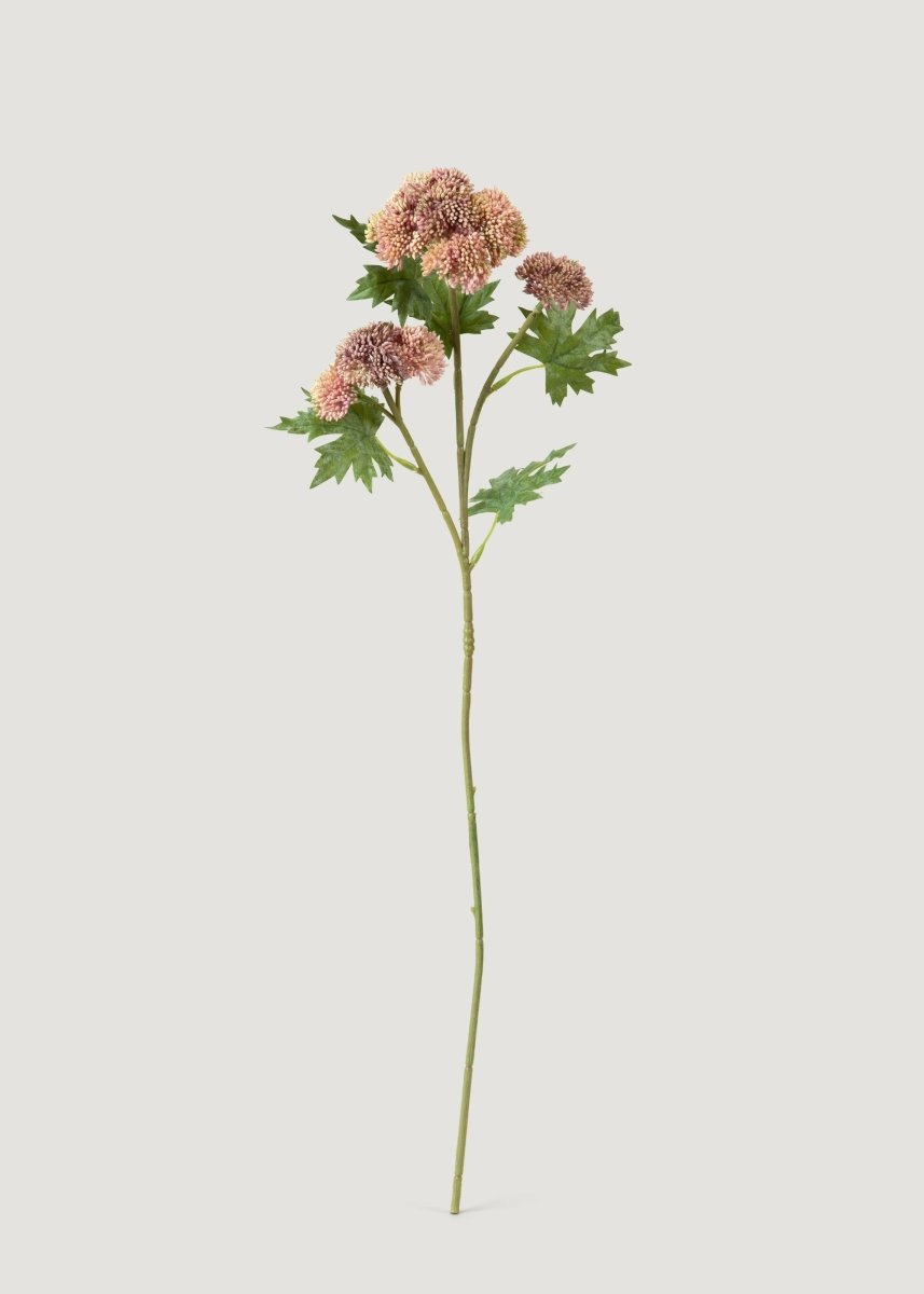 Afloral Pink Artificial Natural Touch Sedum Branch - 28" - lily & onyx