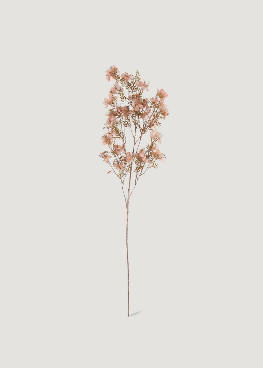 Afloral Pink Artificial Prunus Blossom Flower Branch - 41.25" - lily & onyx