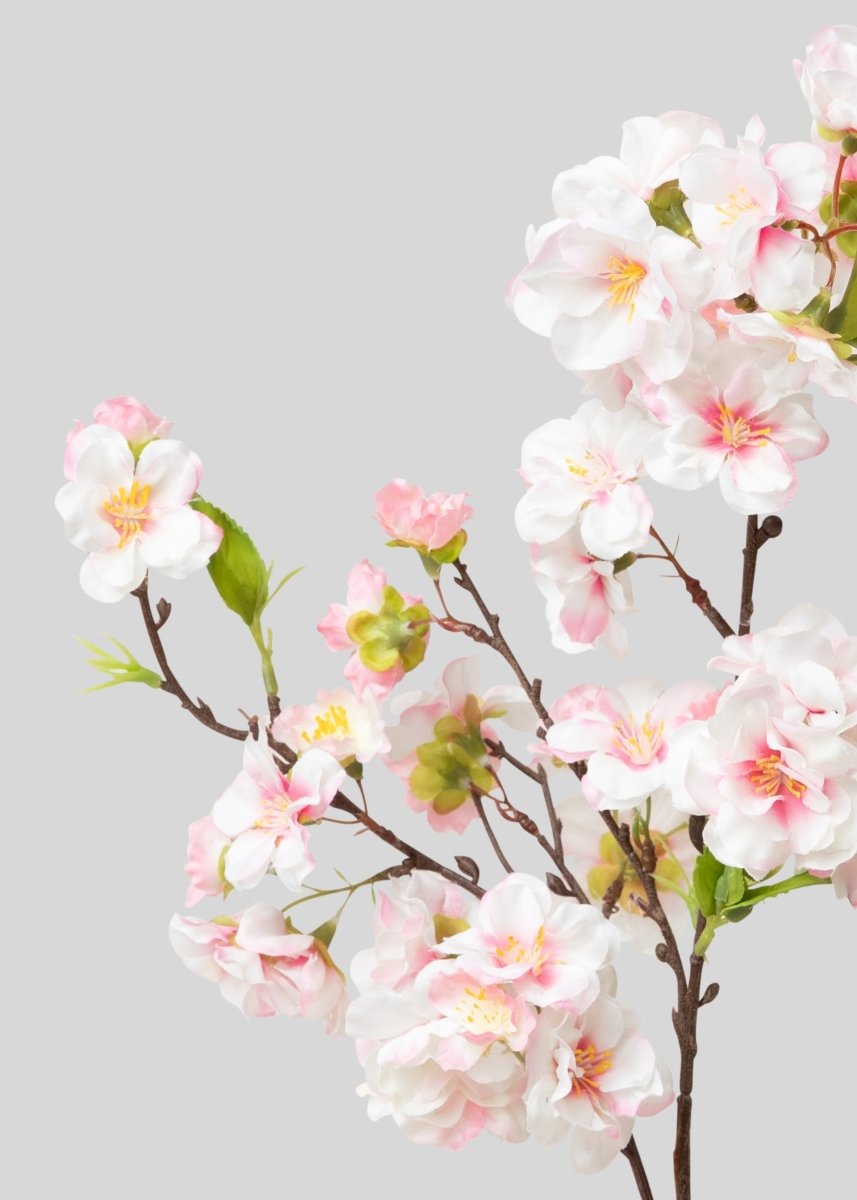 Afloral Pink Fake Cherry Blossom Branch Pick - 18" - lily & onyx