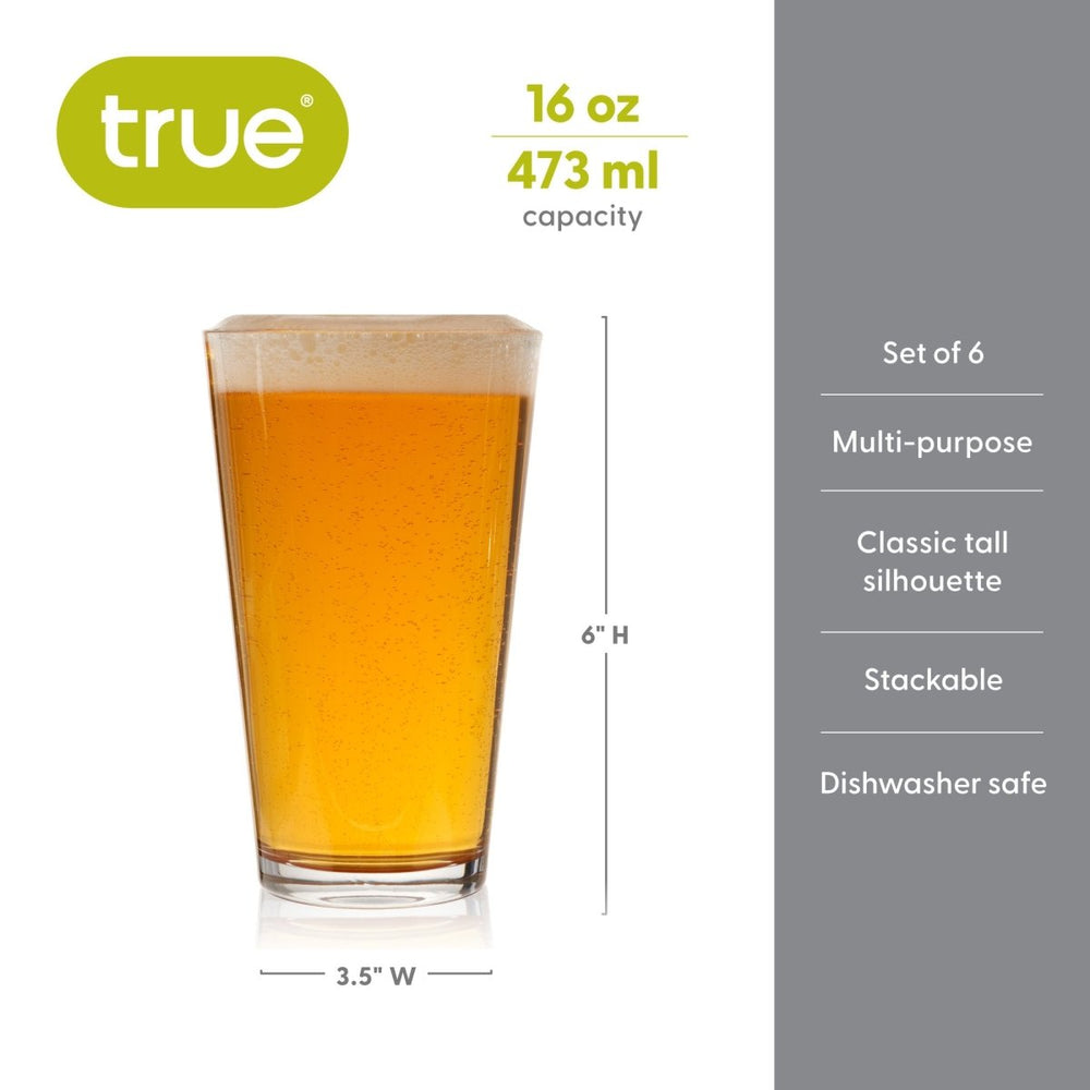 
                      
                        True Pint Beer Glasses, Set of 6 - lily & onyx
                      
                    