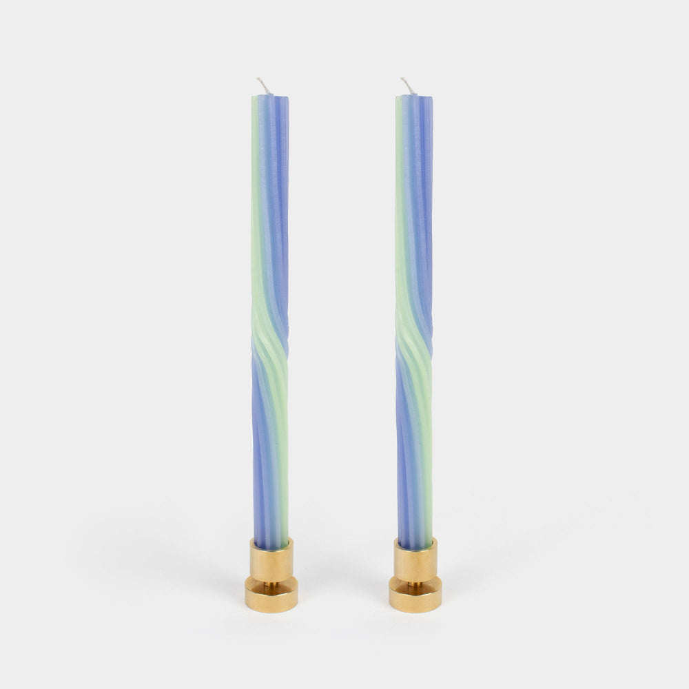 Pivot Candles, Lavender & Green - 2 pack