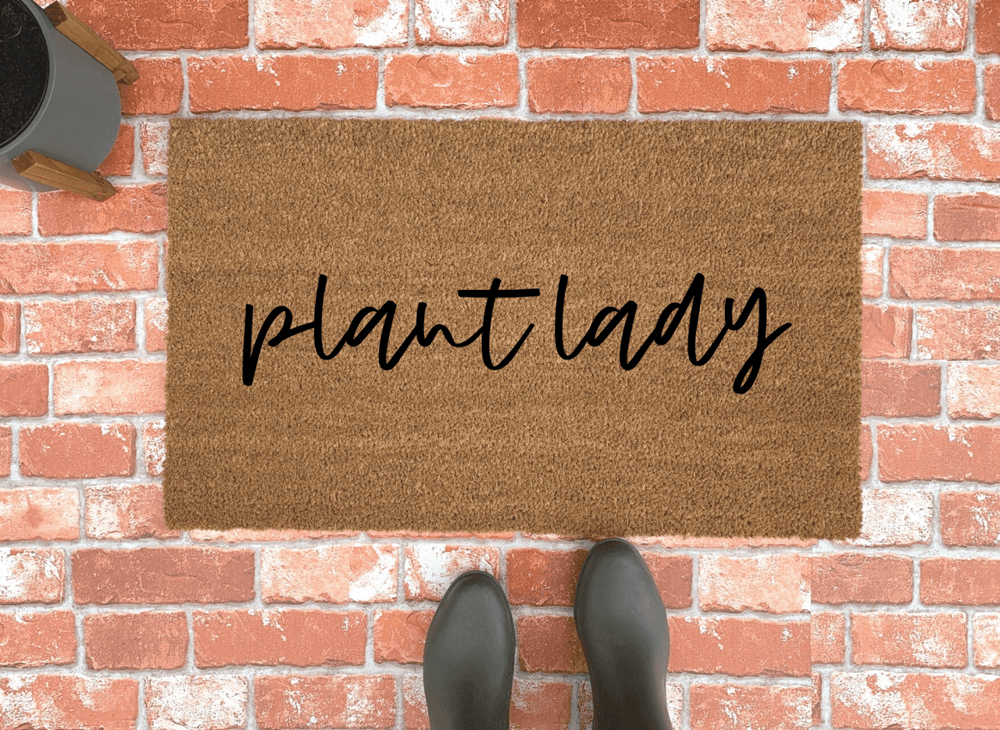 Nickel Designs Custom Doormats Plant Lady Doormat - lily & onyx