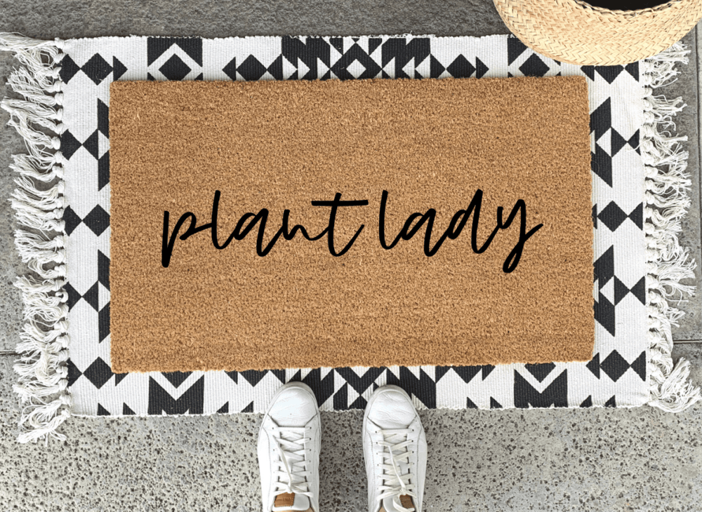 Nickel Designs Custom Doormats Plant Lady Doormat - lily & onyx