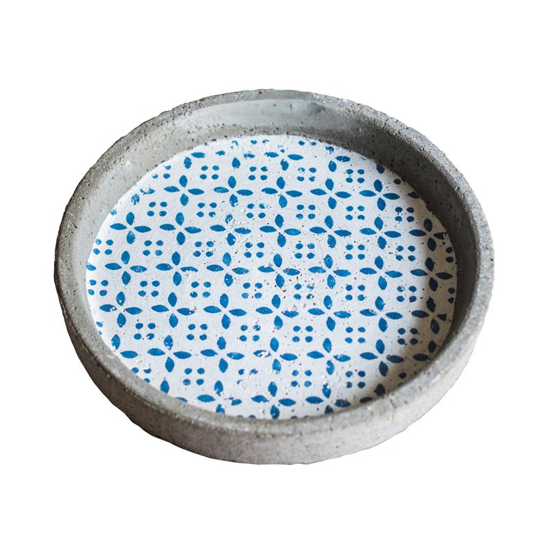 
                      
                        Blue Pattern Cement Plant Saucer & Tray, Set of 2
                      
                    