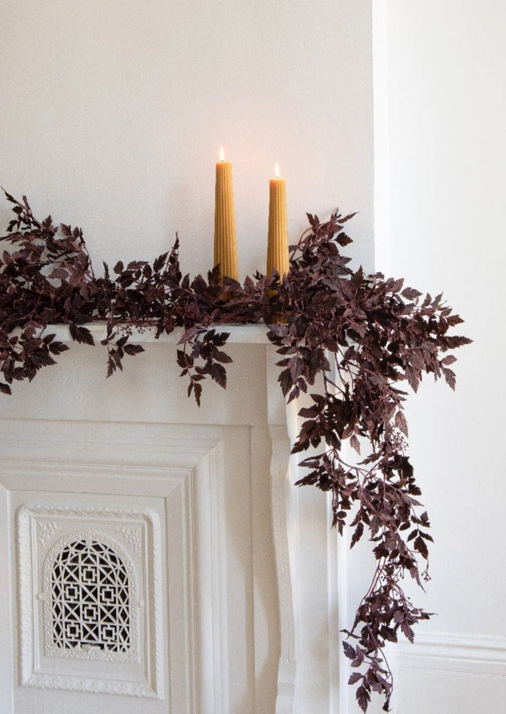 Afloral Plum Cimicifuga Seeded Garland - 6' - lily & onyx