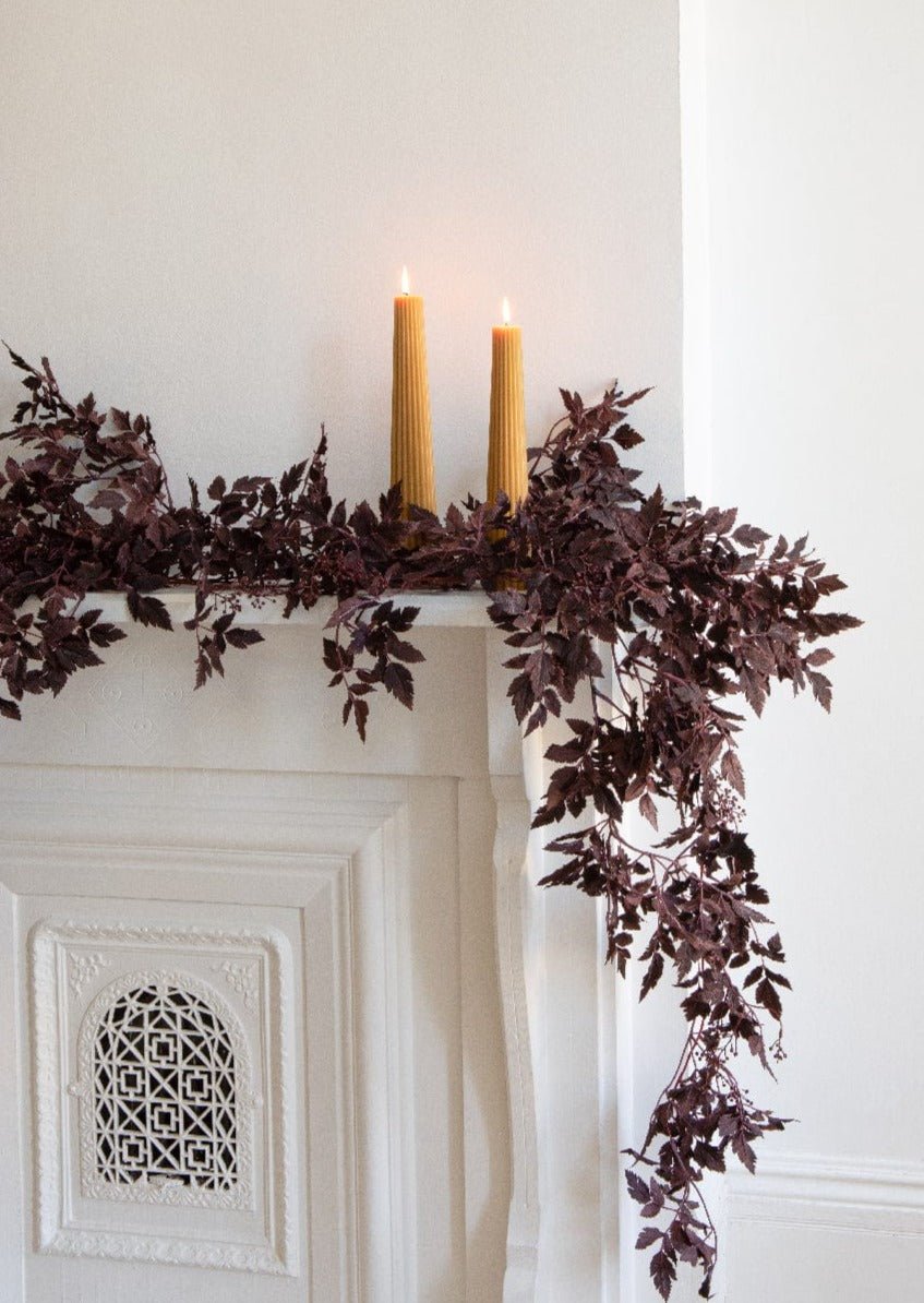 Afloral Plum Cimicifuga Seeded Garland - 6' - lily & onyx