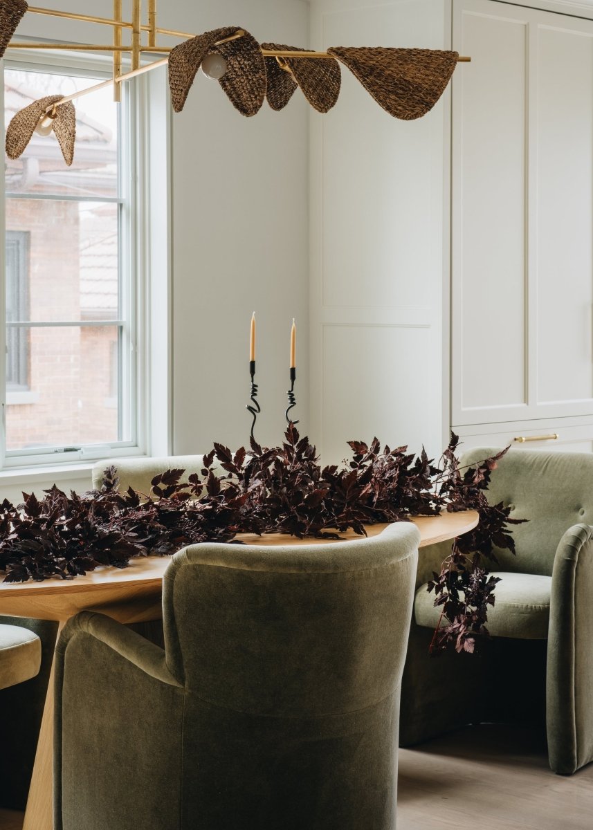 Afloral Plum Cimicifuga Seeded Garland - 6' - lily & onyx