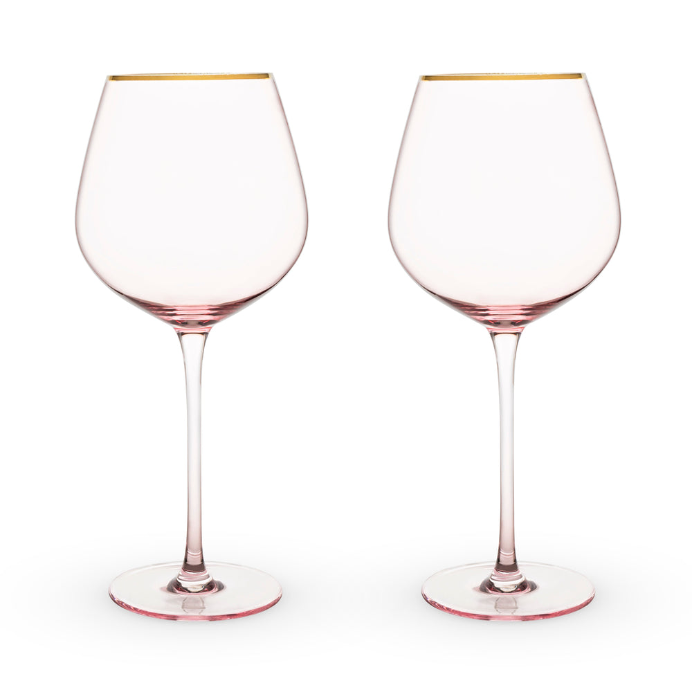 
                      
                        Rose Crystal Red Wine Glass, Set of 2
                      
                    