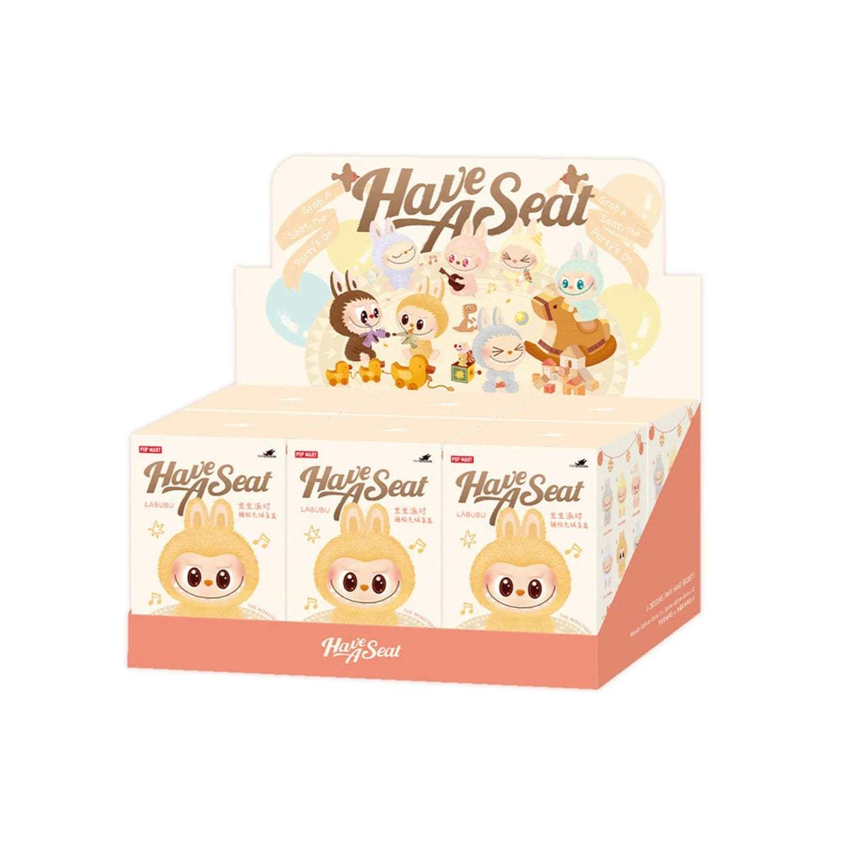 POP MART Pop Mart Labubu Have a Seat Vinyl Plush Pendant Blind Box