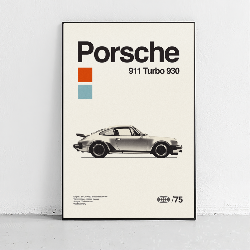 Porsche 911 Turbo 930 Art Print