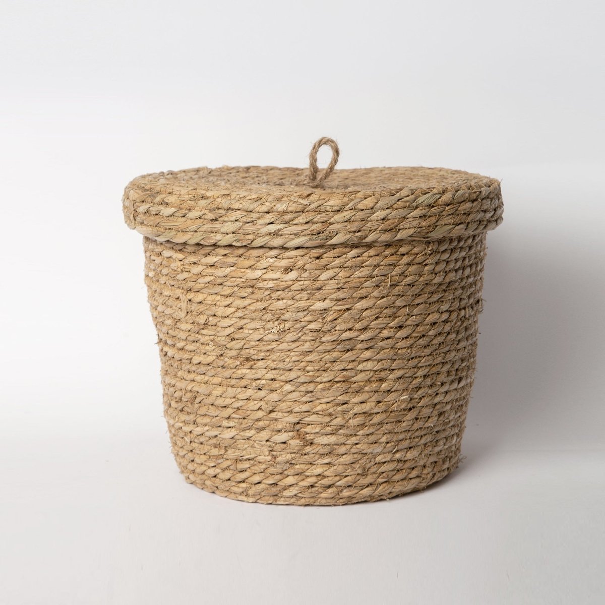 Porto Boutique Round Seagrass Basket with Lid
