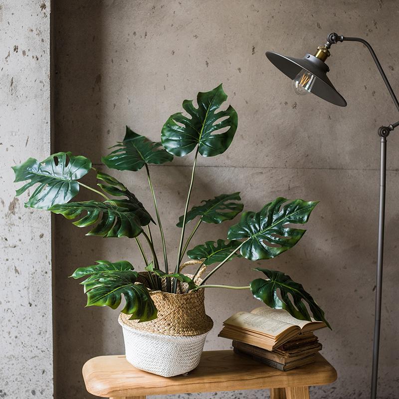 Potted Plant Artificial Turtle Leaf Plant 31