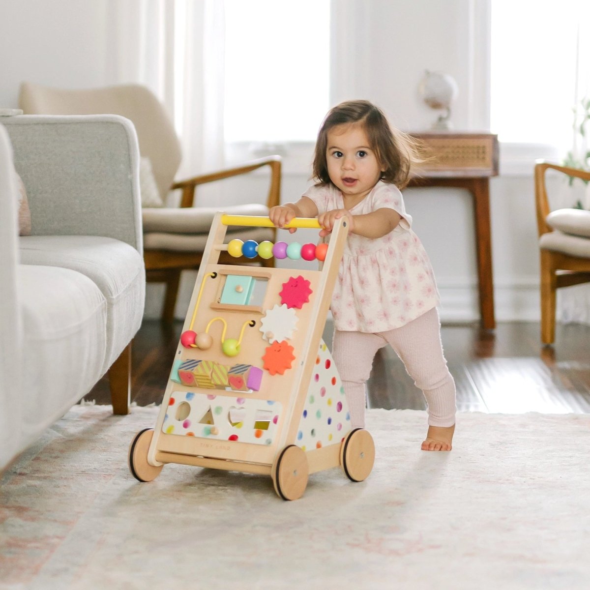 Tiny Land Premium Natural Wooden Activity Walker - lily & onyx