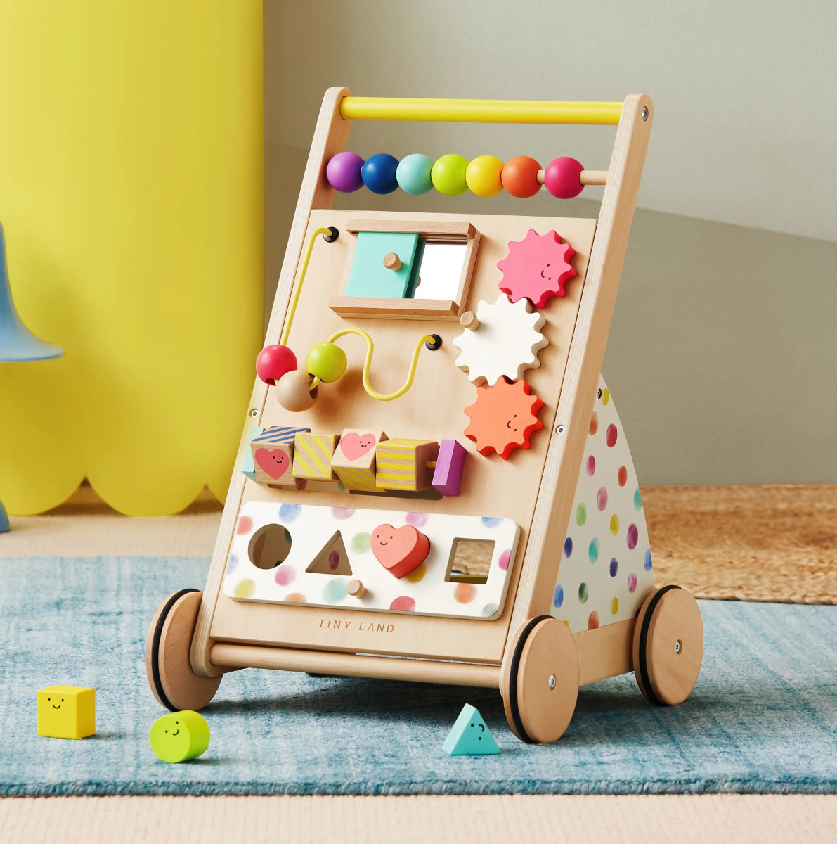 Tiny Land Premium Natural Wooden Activity Walker - lily & onyx