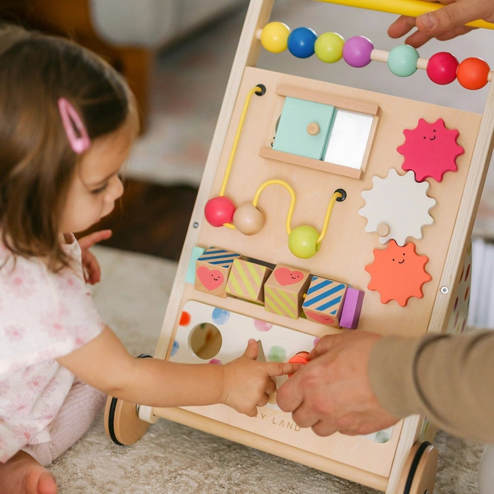 
                      
                        Tiny Land Premium Natural Wooden Activity Walker - lily & onyx
                      
                    