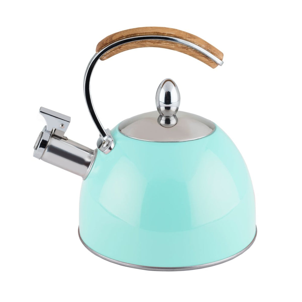 Pinky Up Tea Presley Tea Kettle, Light Blue - lily & onyx
