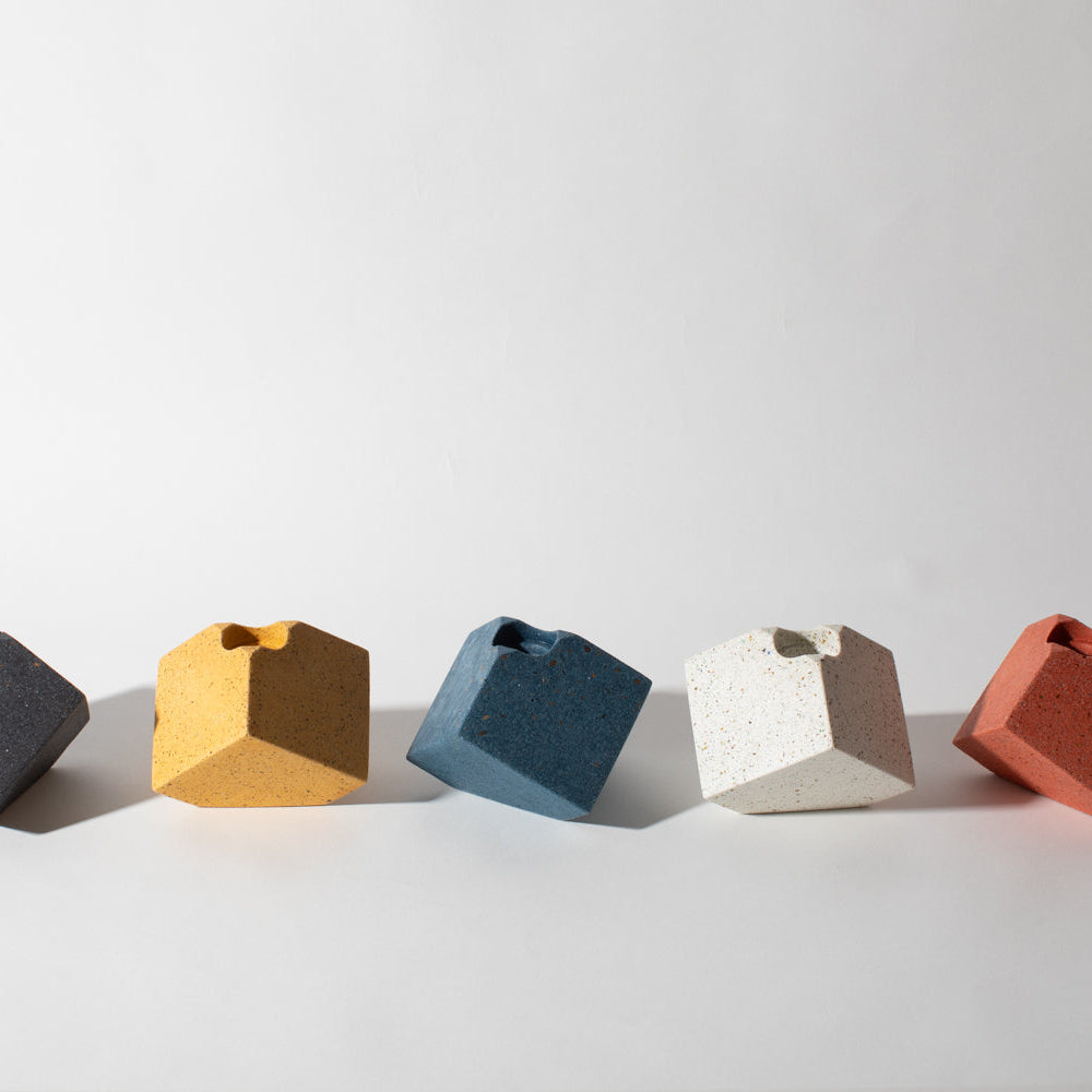 
                      
                        Cube Candlestick Holder | Cobalt Terrazzo
                      
                    