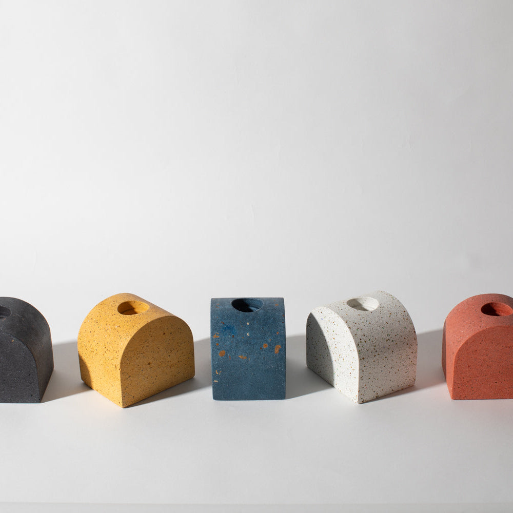 
                      
                        Arch Candlestick Holder | White Terrazzo
                      
                    