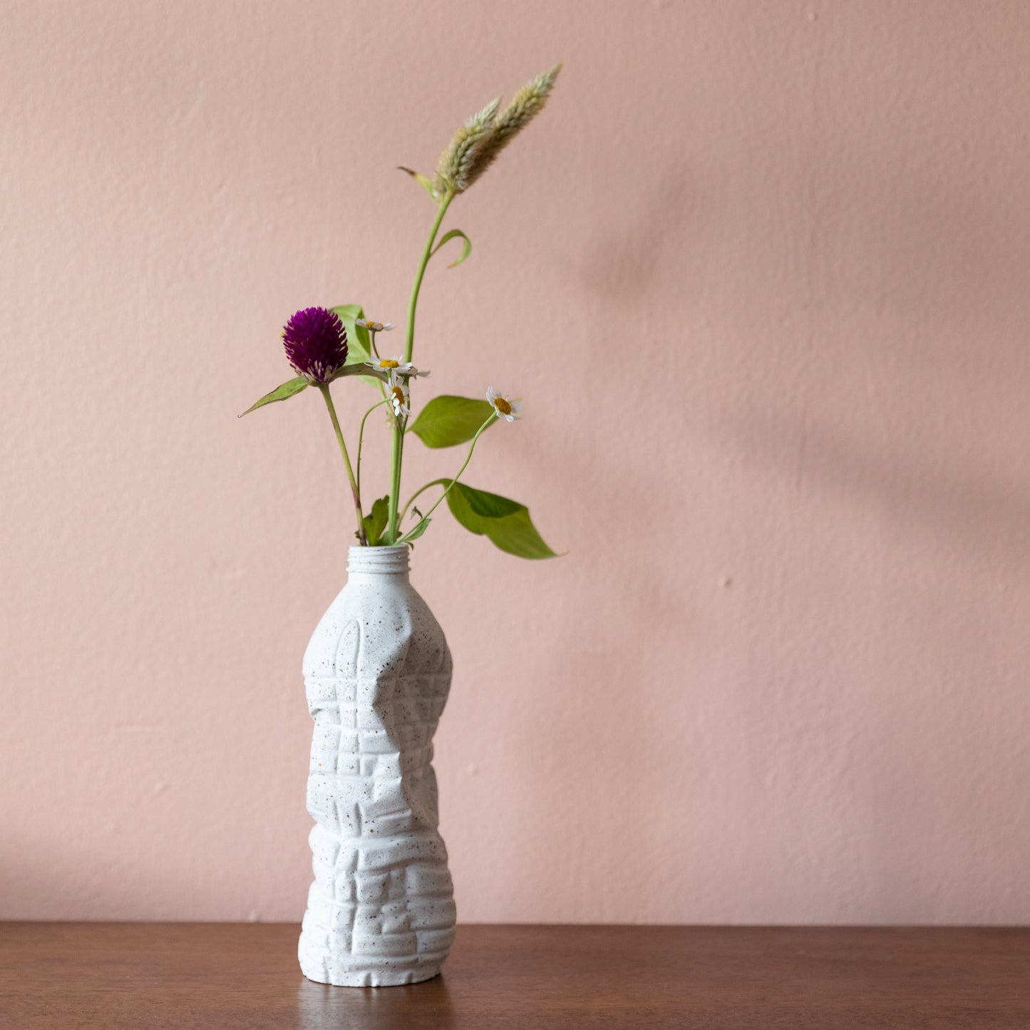 Water Bottle Vase | White Terrazzo