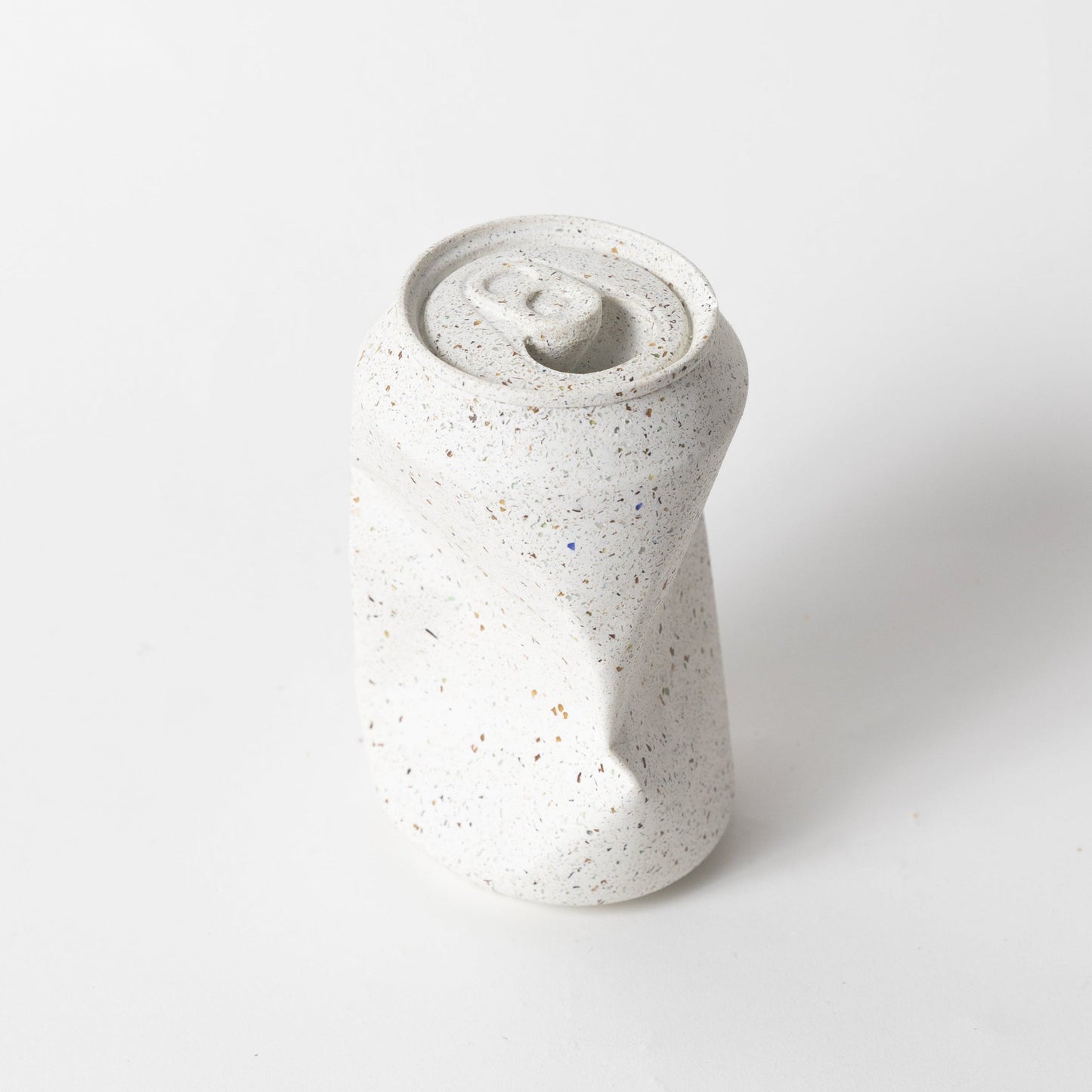 Soda Can Vase | White Terrazzo