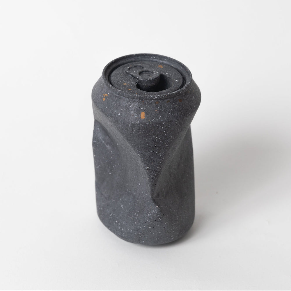 Soda Can Vase | Black Terrazzo