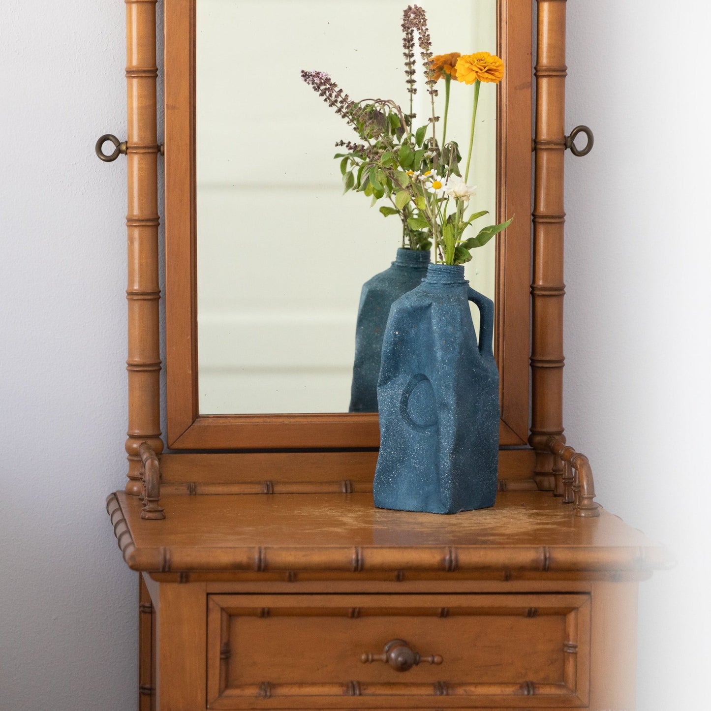 Milk Jug Vase | Cobalt Terrazzo