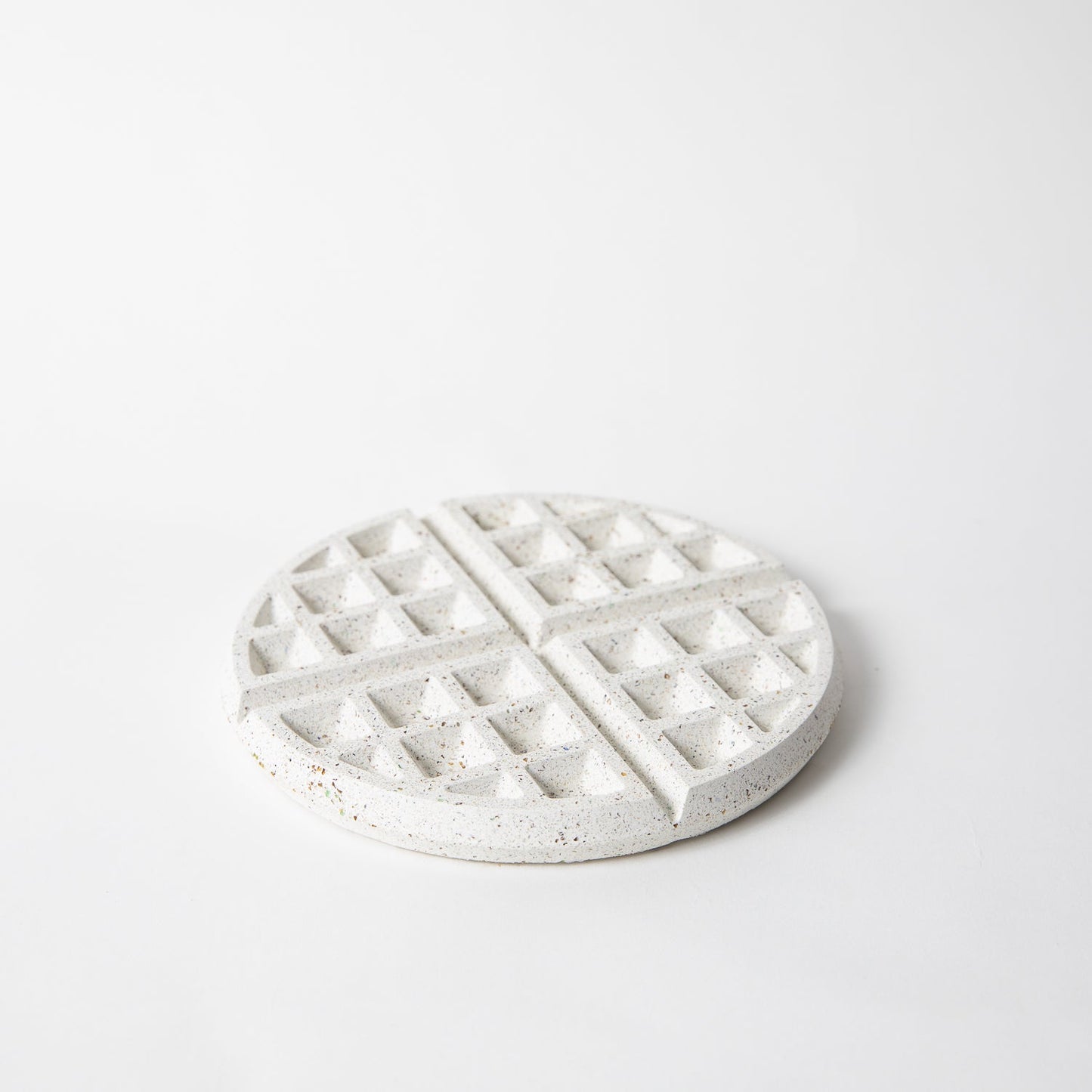 Waffle Trivet | White Terrazzo