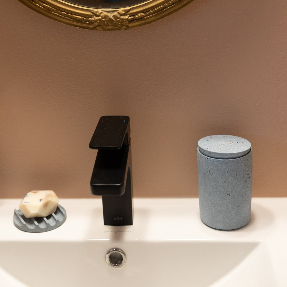
                      
                        Cotton Swab Holder | Light Blue Terrazzo
                      
                    