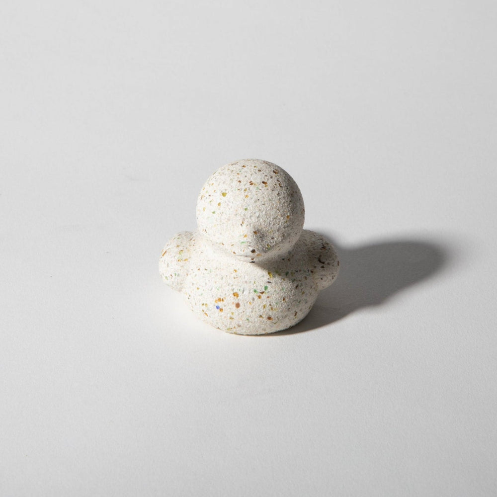 Mini “Rubber” Ducky | White Terrazzo