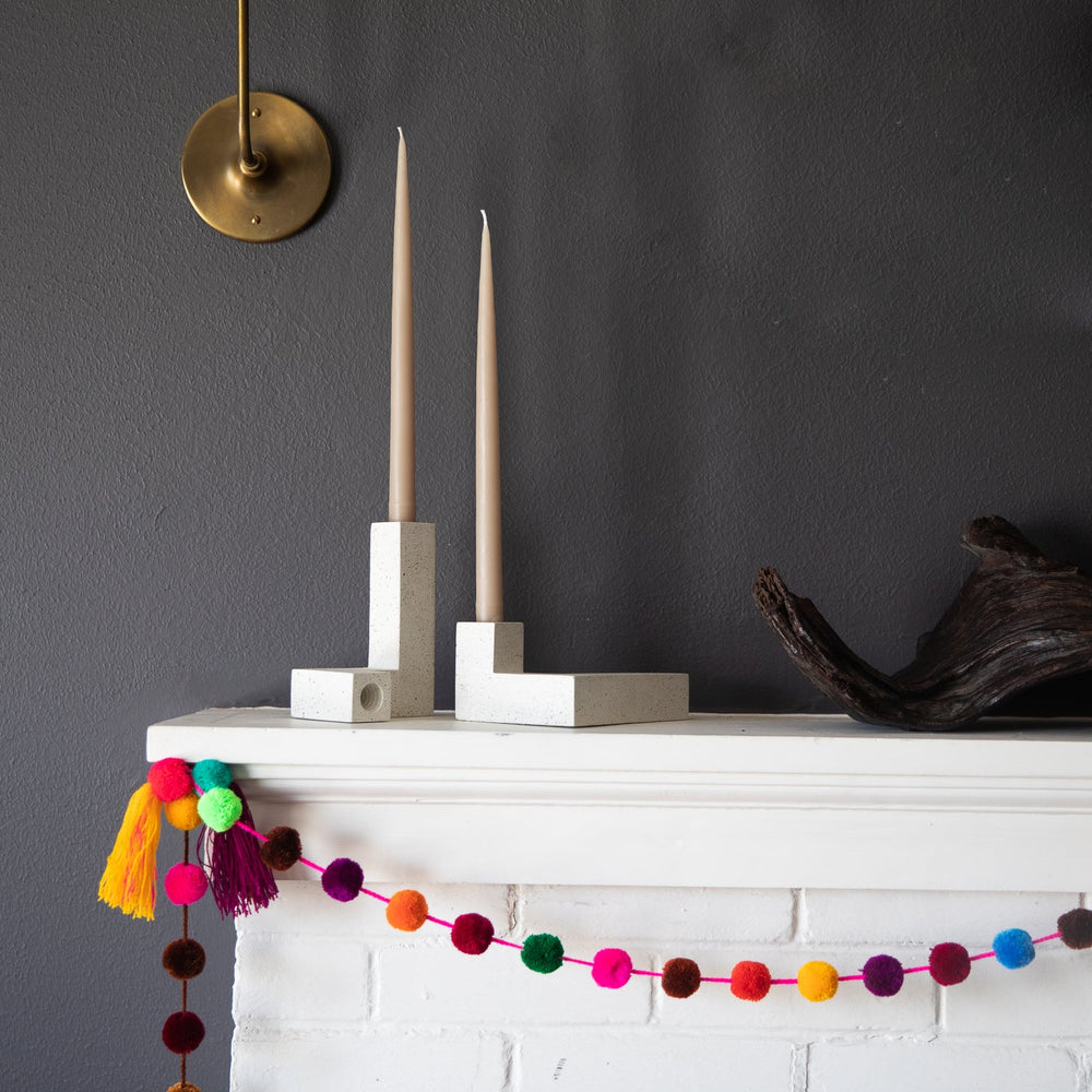 
                      
                        Candlestick Holder Set | White Terrazzo
                      
                    