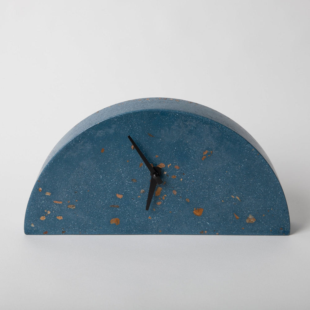 Mantel Clock | Cobalt Terrazzo