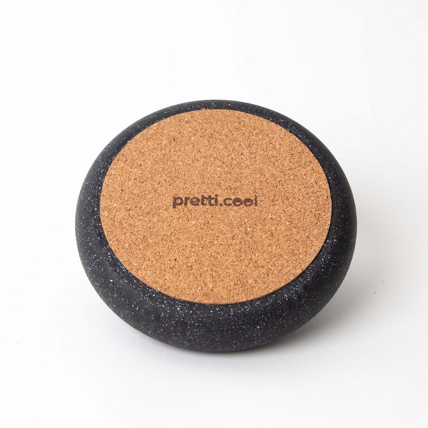 Wine Bottle Coaster | Black Terrazzo