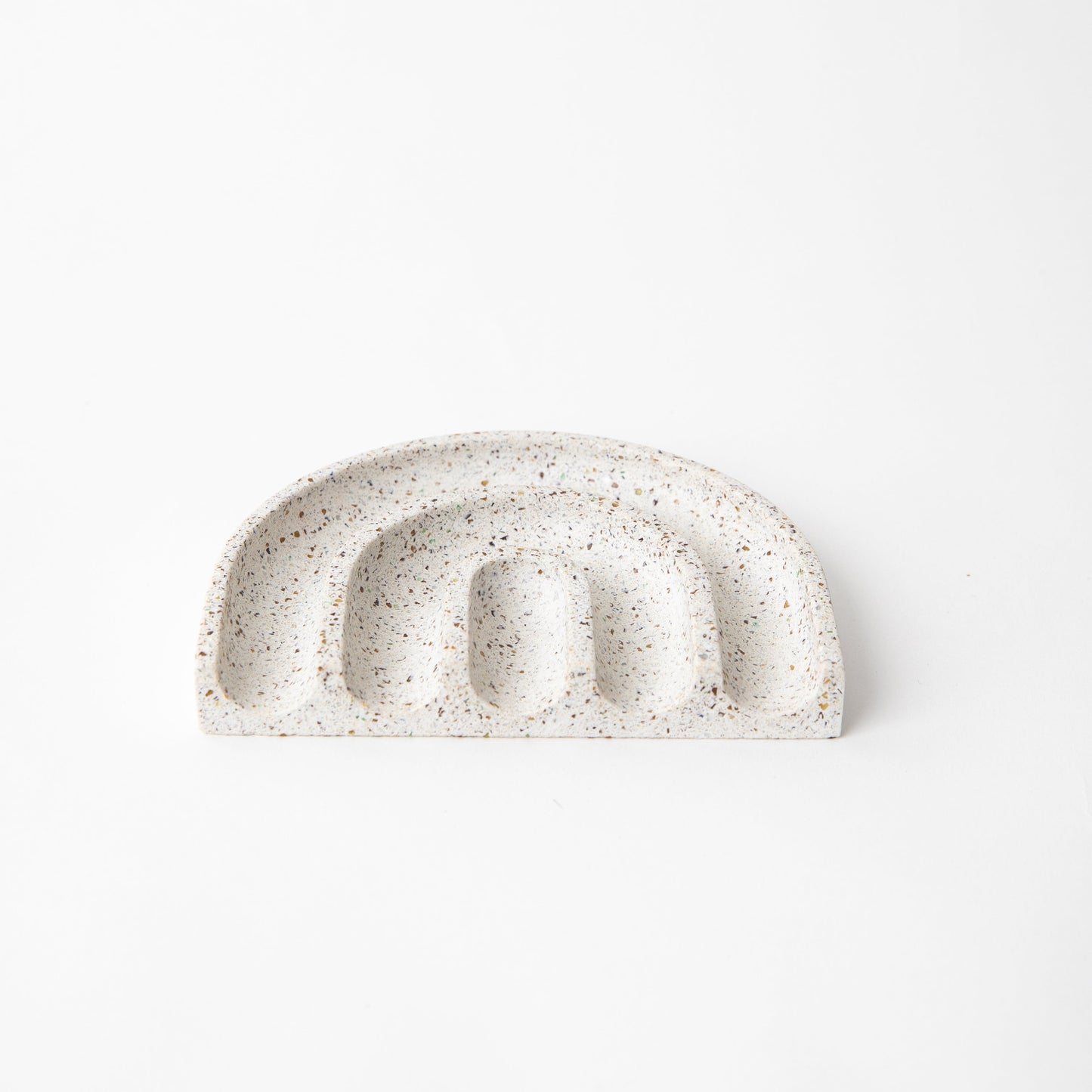 Sponge Rest & Soap Dish | White Terrazzo
