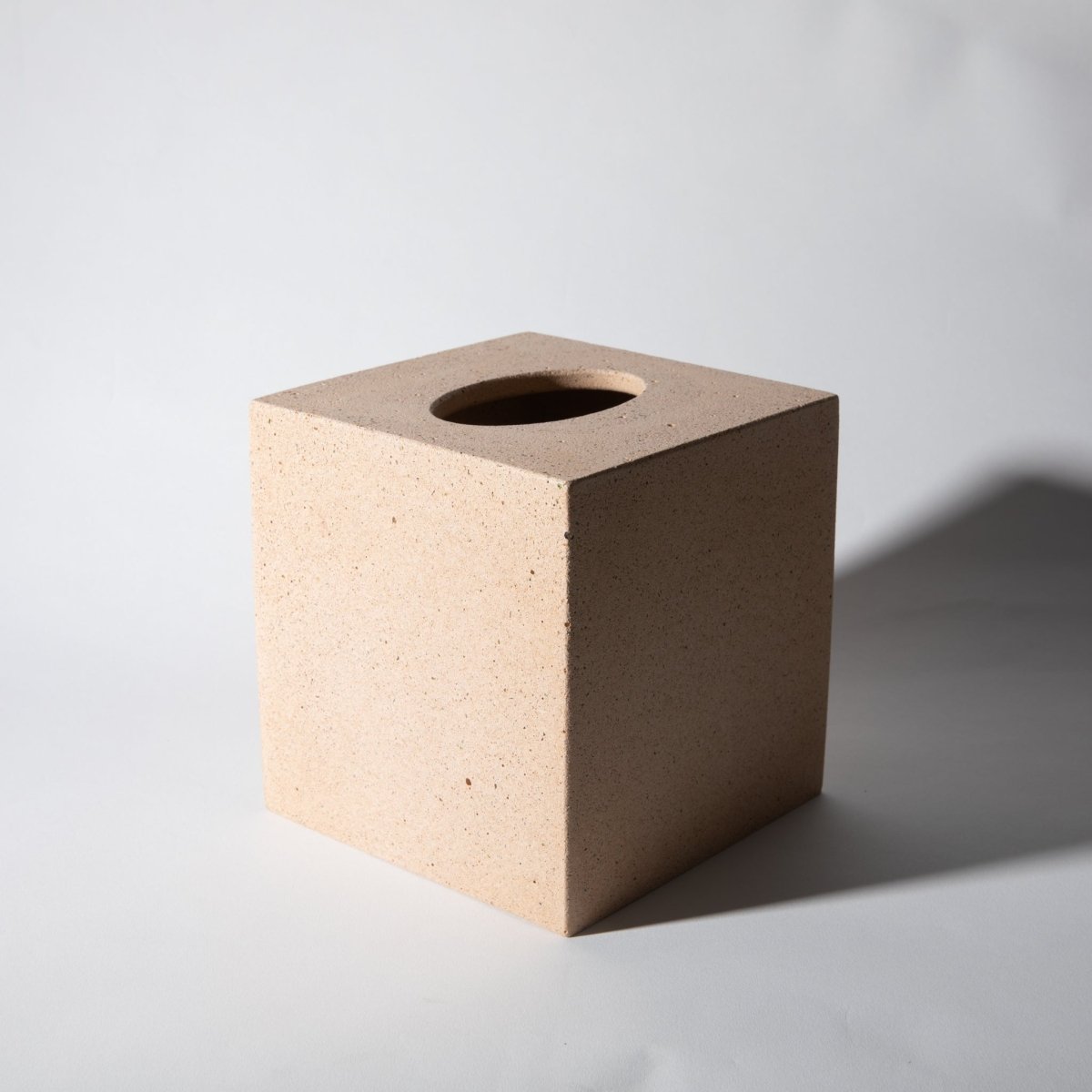 Pretti.Cool Concrete Tissue Box Cover | Peach Terrazzo