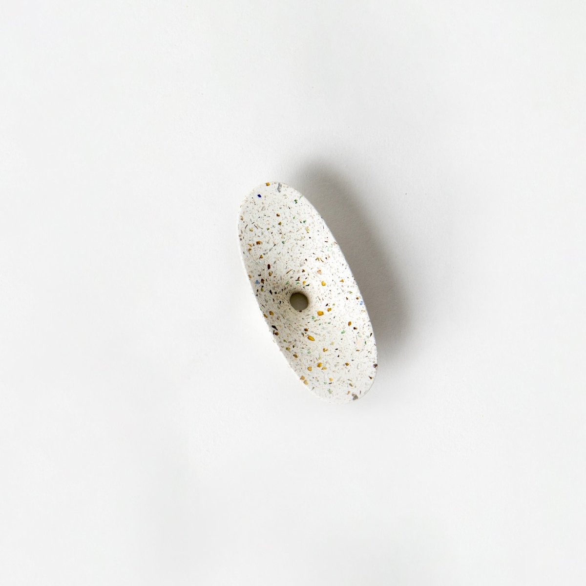 Pretti.Cool Dimple Coat Hook | White Terrazzo