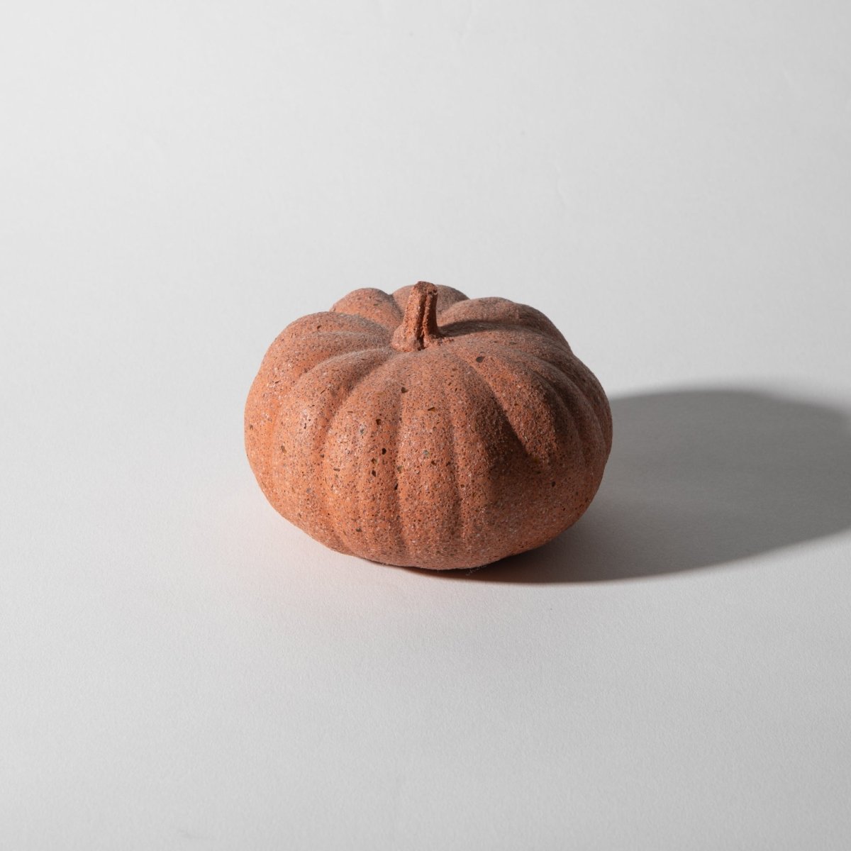 Pretti.Cool Mini Coral Terrazzo Concrete Pumpkin Figurine 3.5" Fall Decor