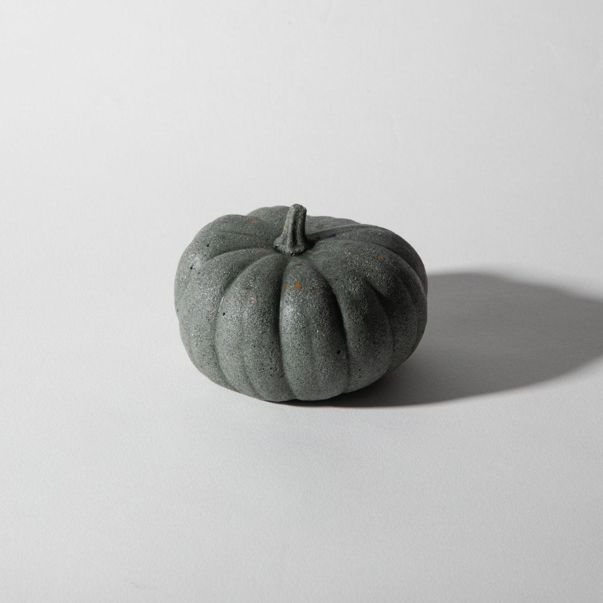 Pretti.Cool Mini Pumpkin Concrete Figurine - Dark Green Terrazzo 3.5"