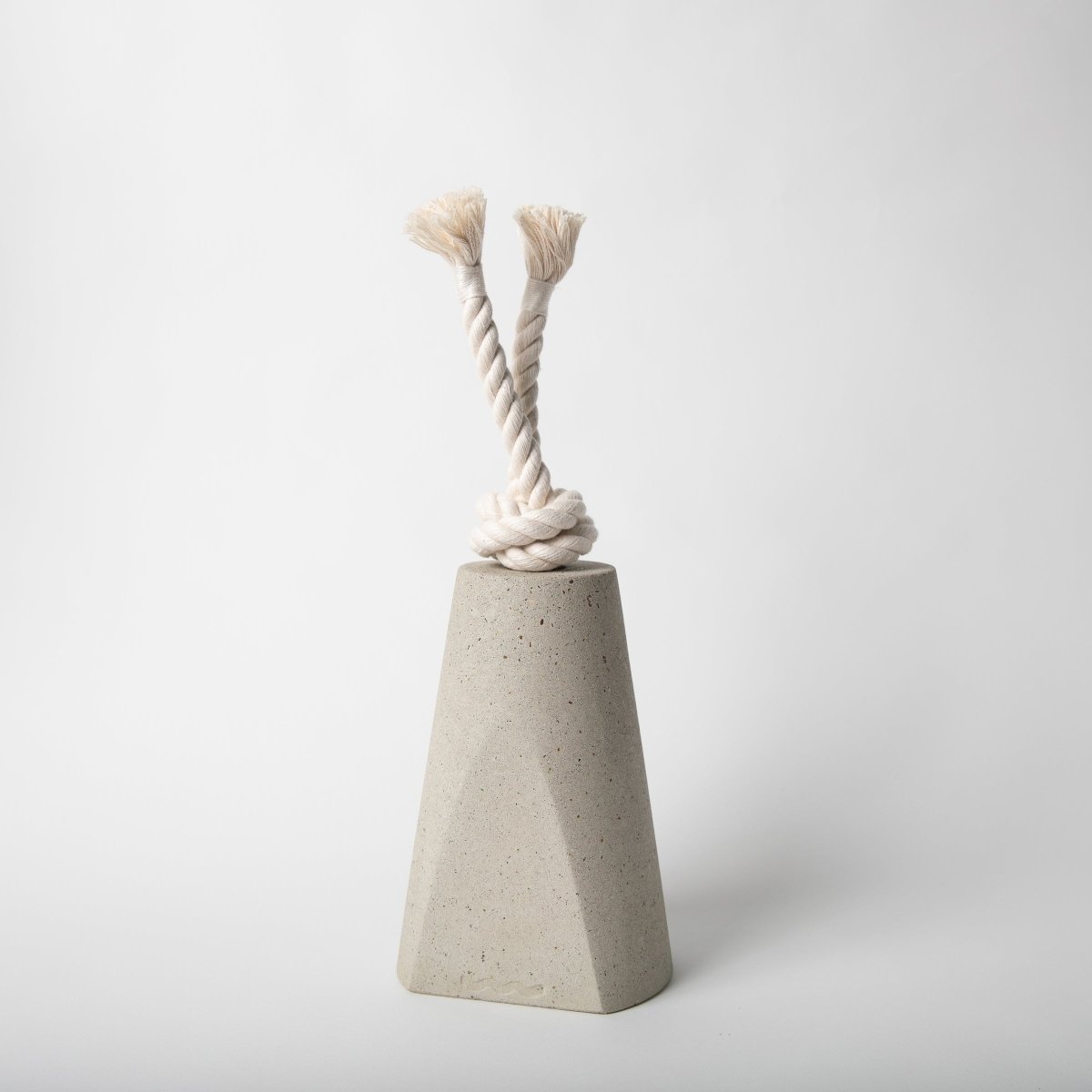Pretti.Cool Natural Terrazzo Concrete Door Stop with Cotton Rope - 5.5 lb