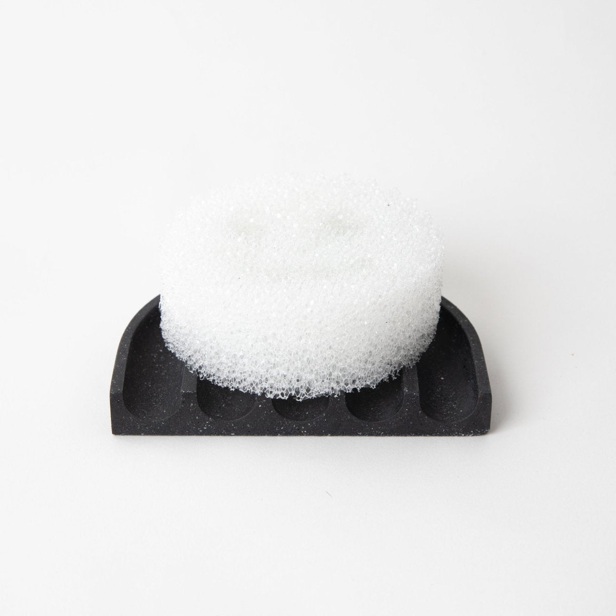 Pretti.Cool Sponge Rest & Soap Dish | Black Terrazzo