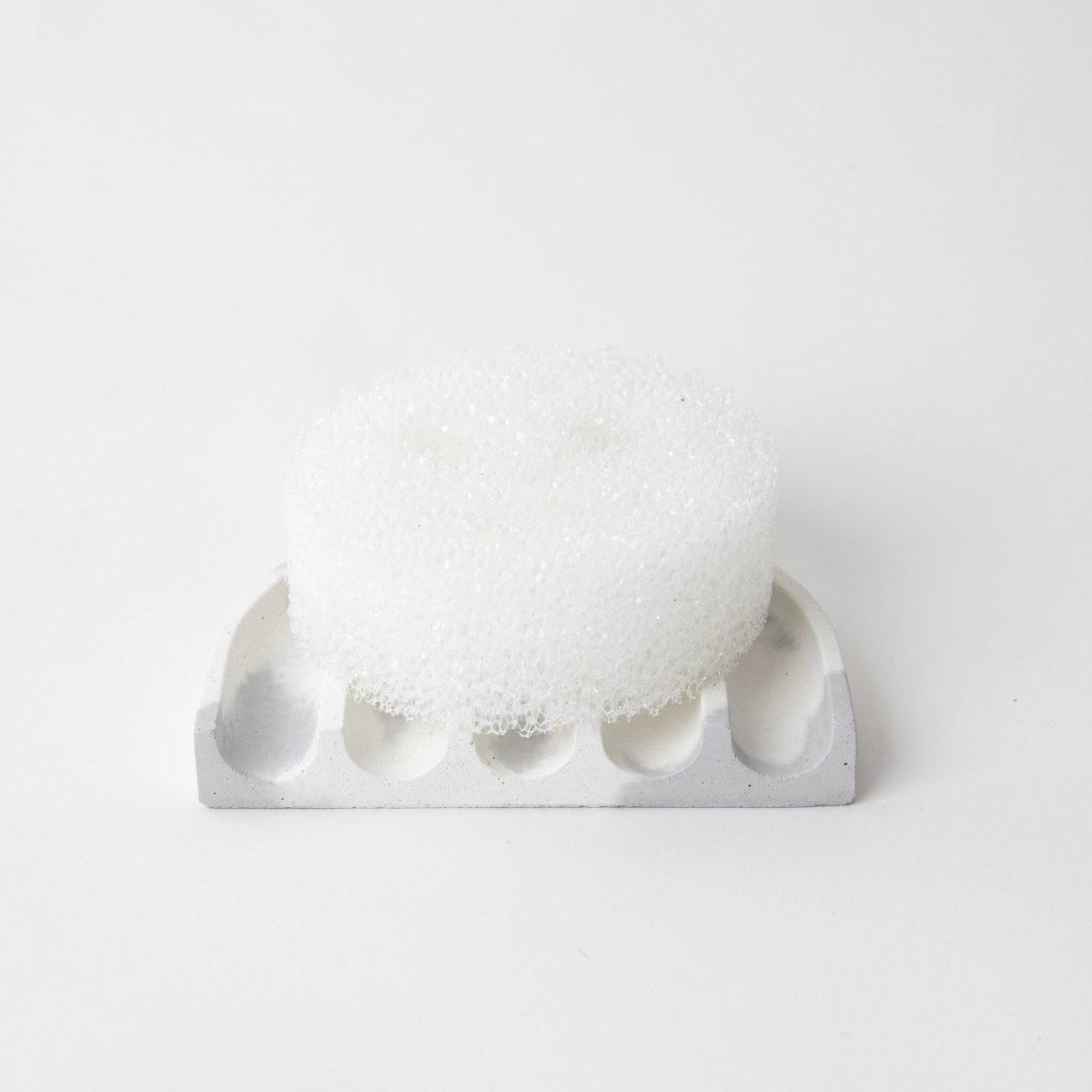 Pretti.Cool Sponge Rest & Soap Dish | Grey & White